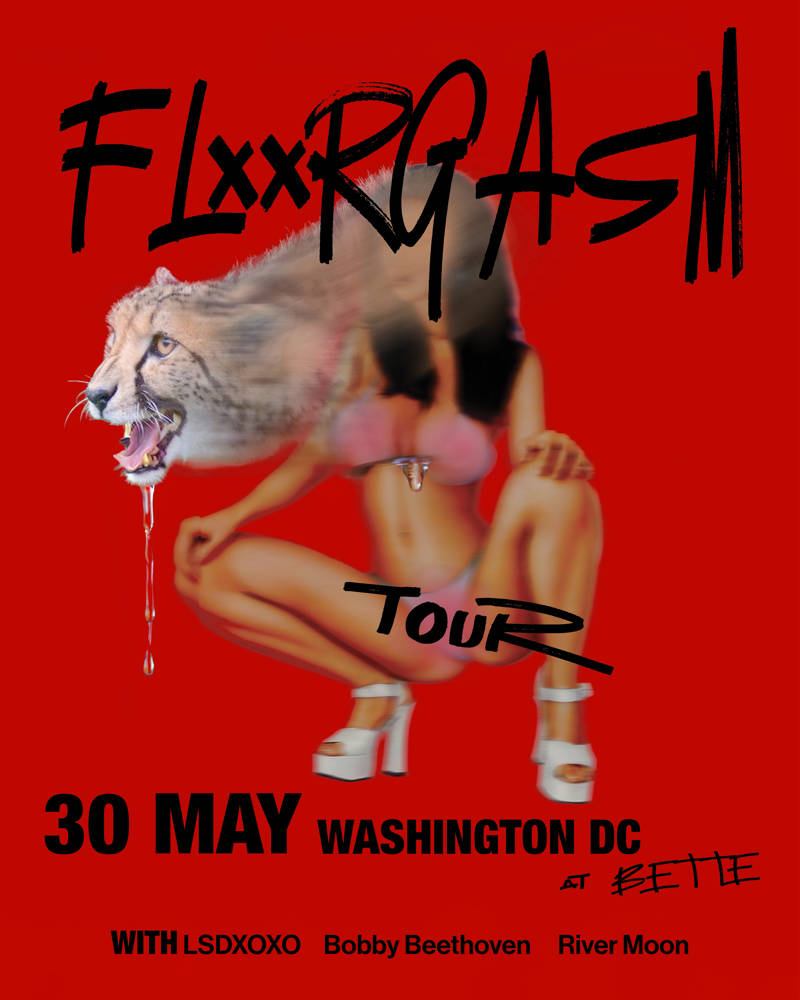 Floorgasm: LSDXOXO, Bapari, River Moon event flyer
