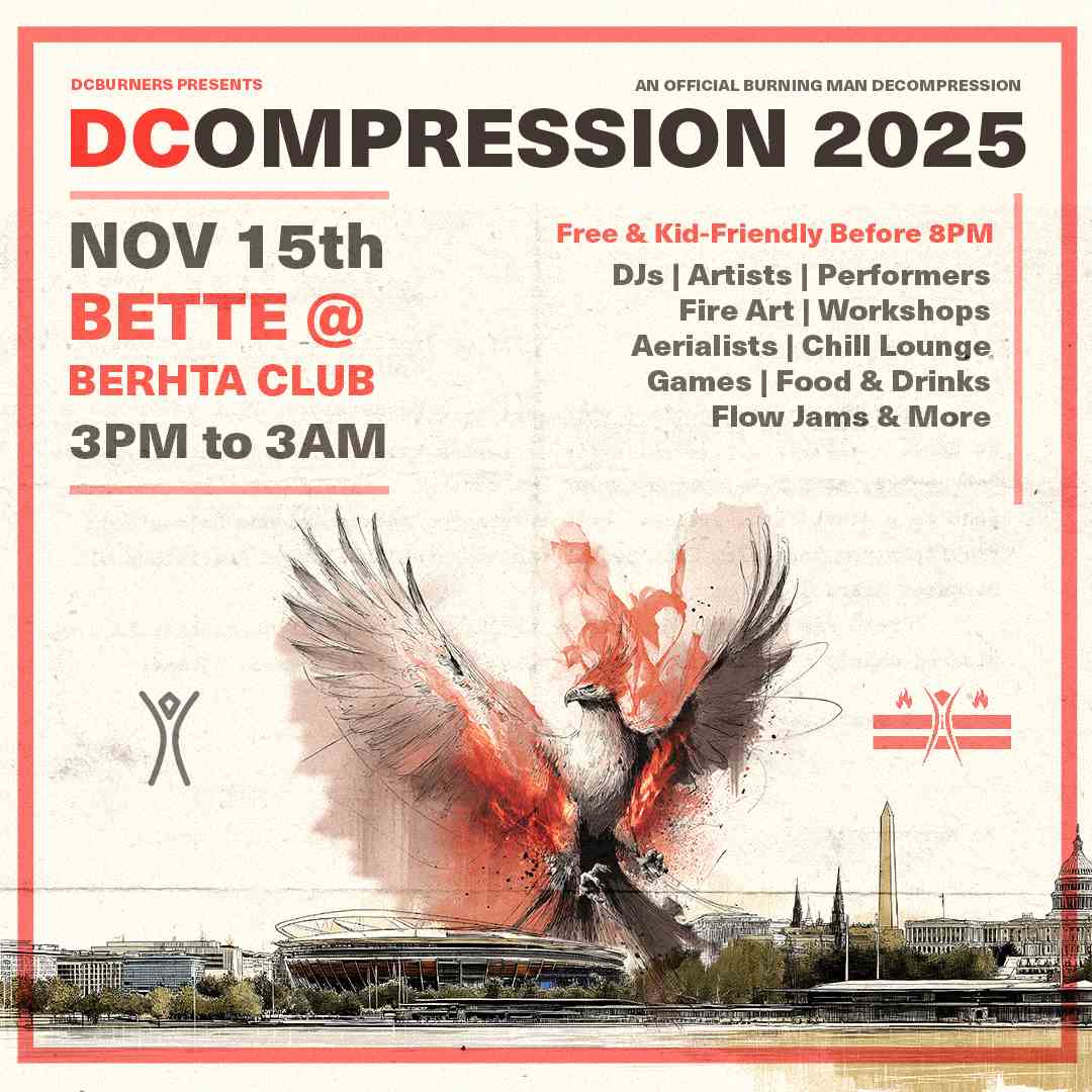 DCBurners presents: DCompression 2025 event flyer
