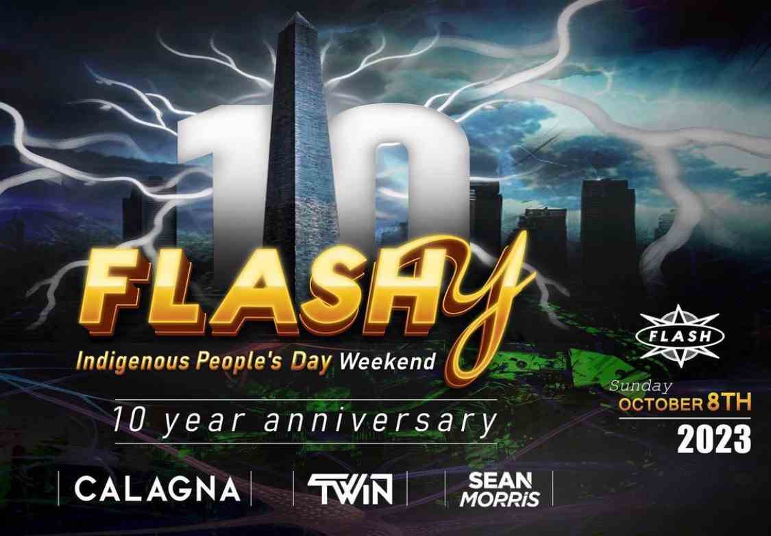 Flashy Indigenous People's Day Weekend! event flyer