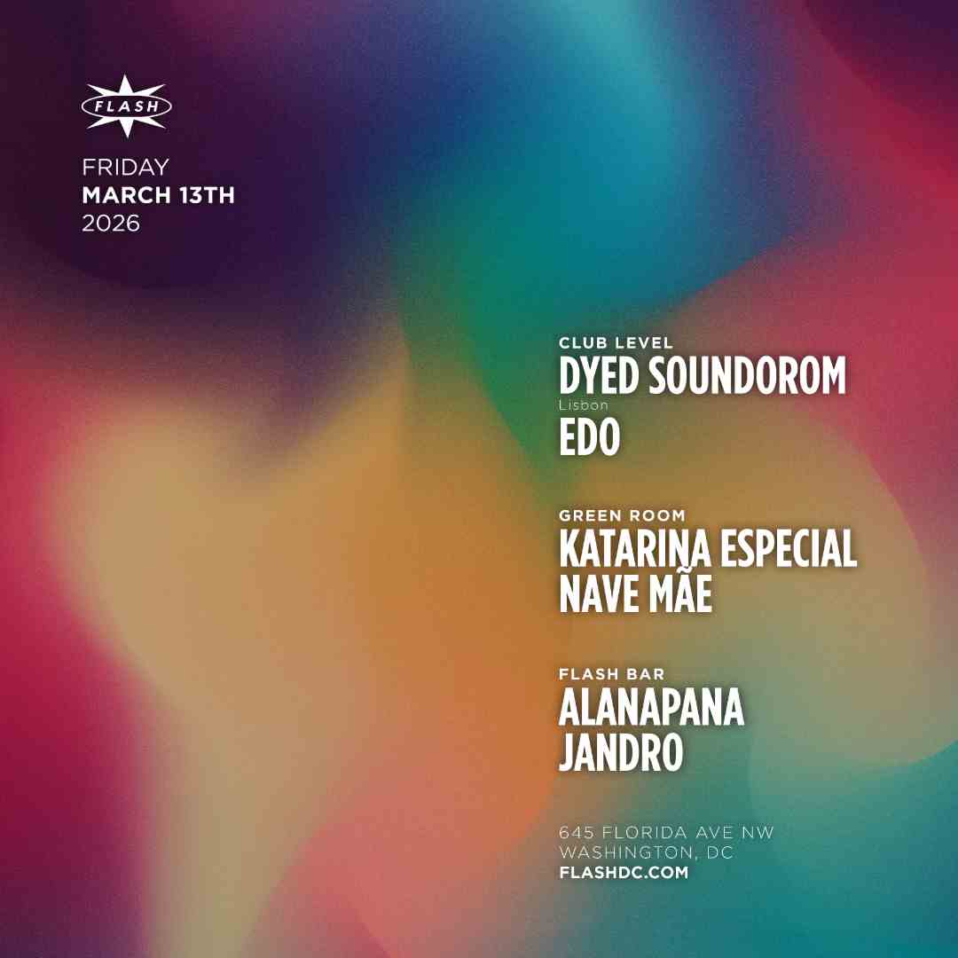 Dyed Soundorom event flyer