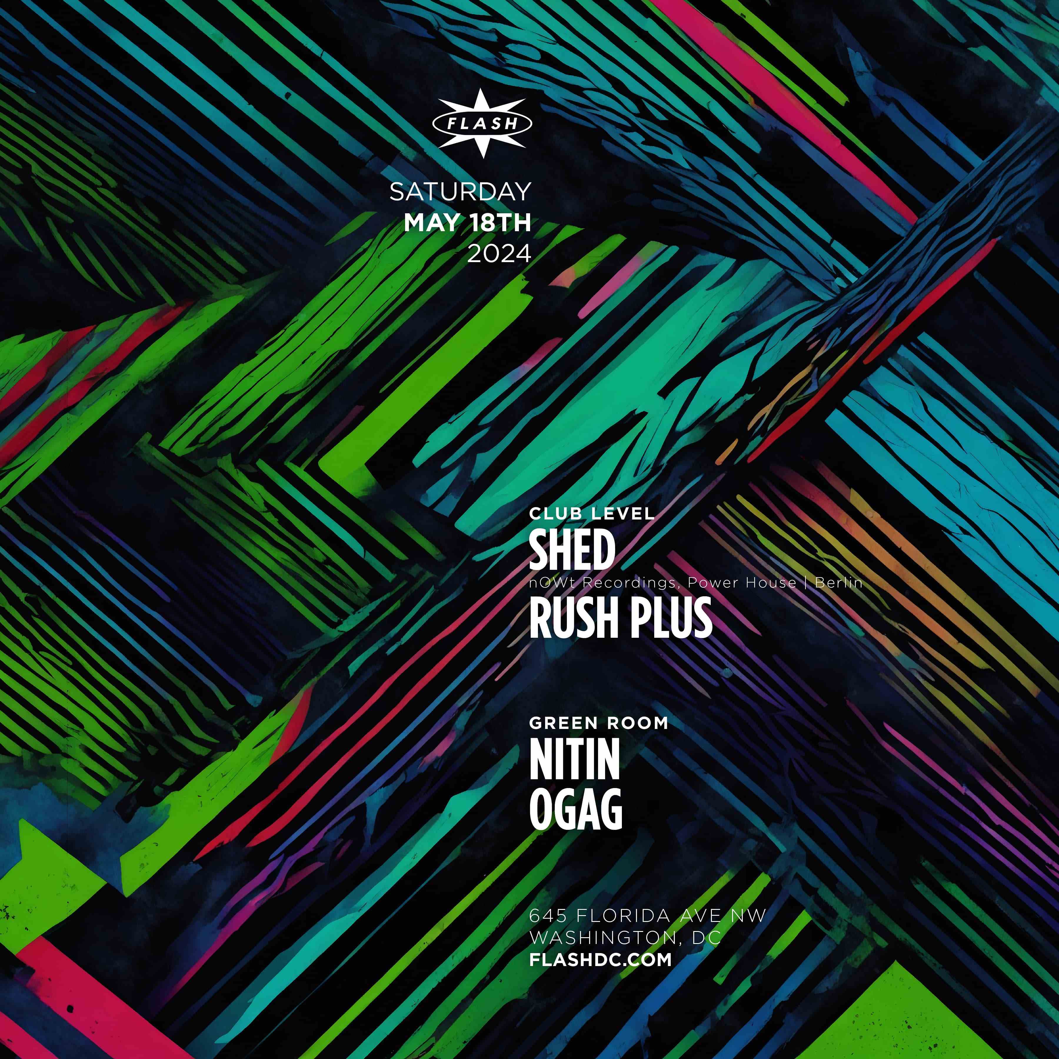 Shed event flyer