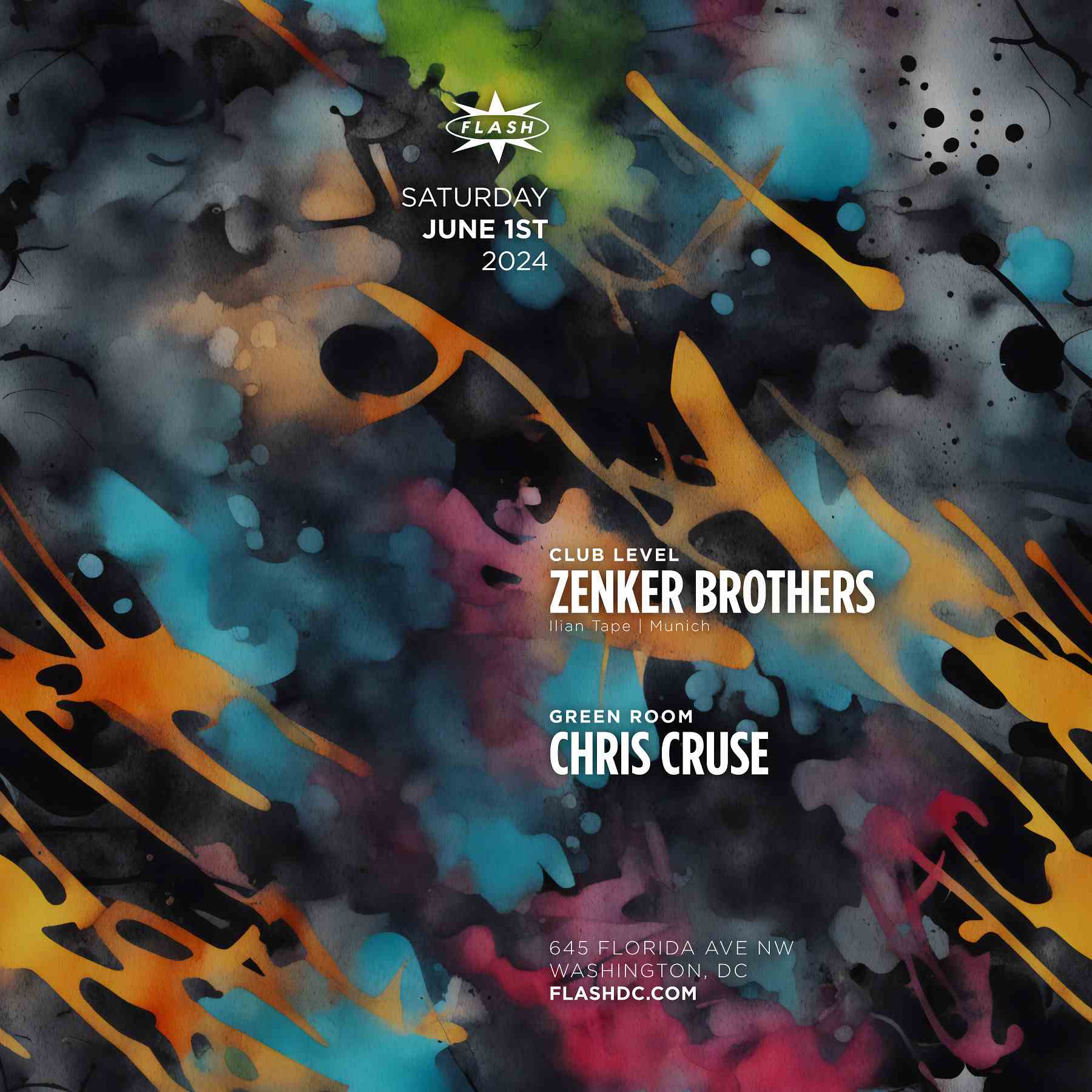 Zenker Brothers - Chris Cruse event flyer