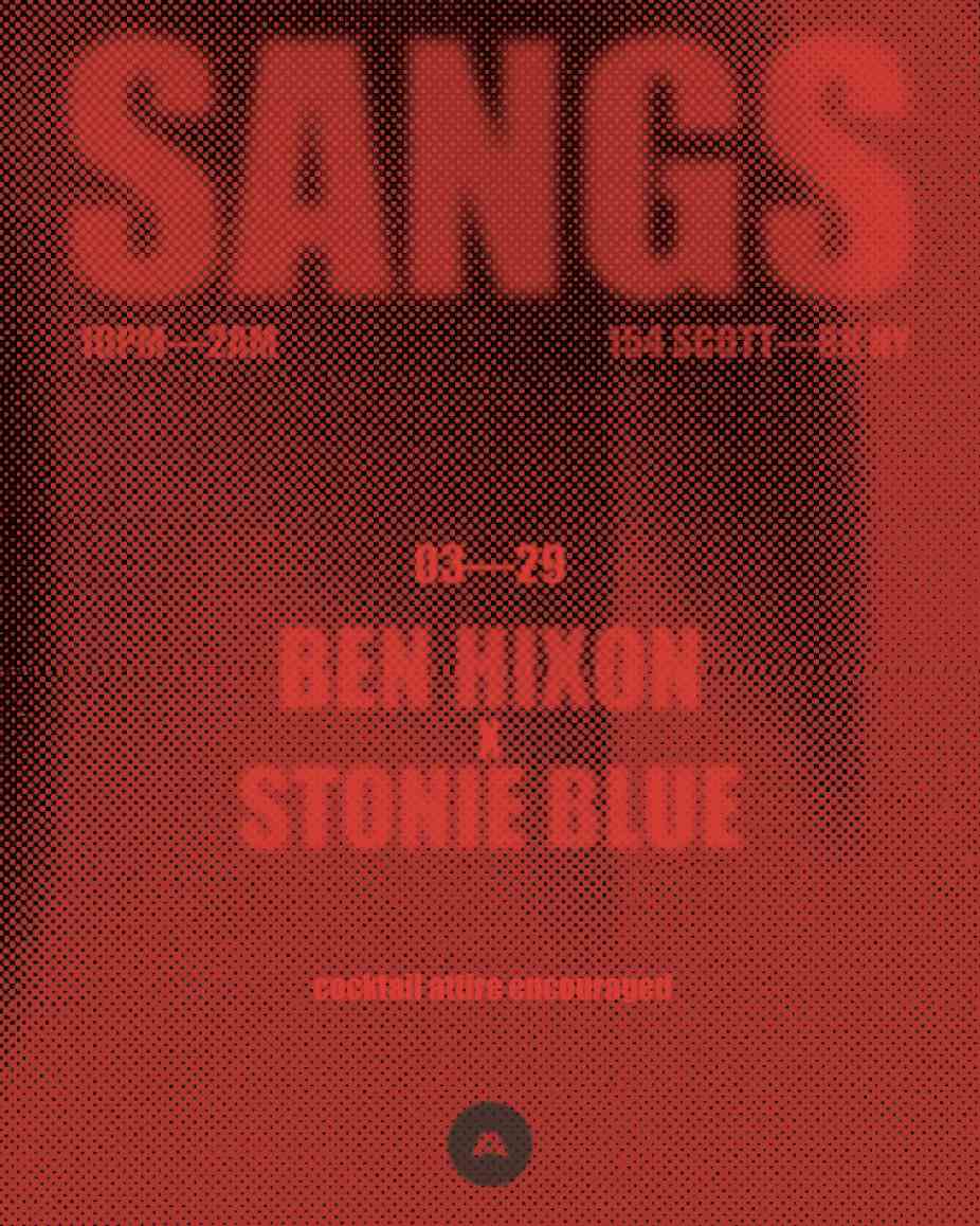 Stonie Blue x Ben Hixon event flyer