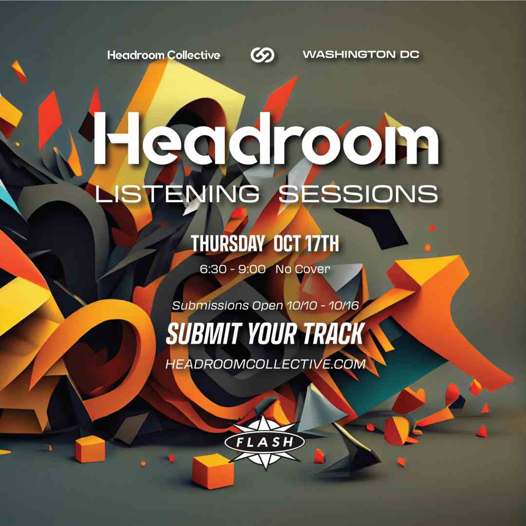 Headroom Listening Sessions event flyer