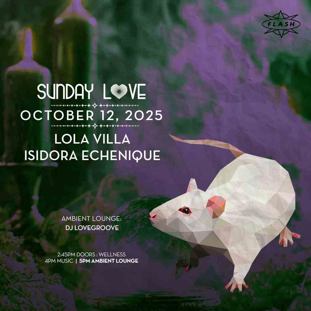 Sunday Love: Lola Villa - Isidora Echenique event flyer