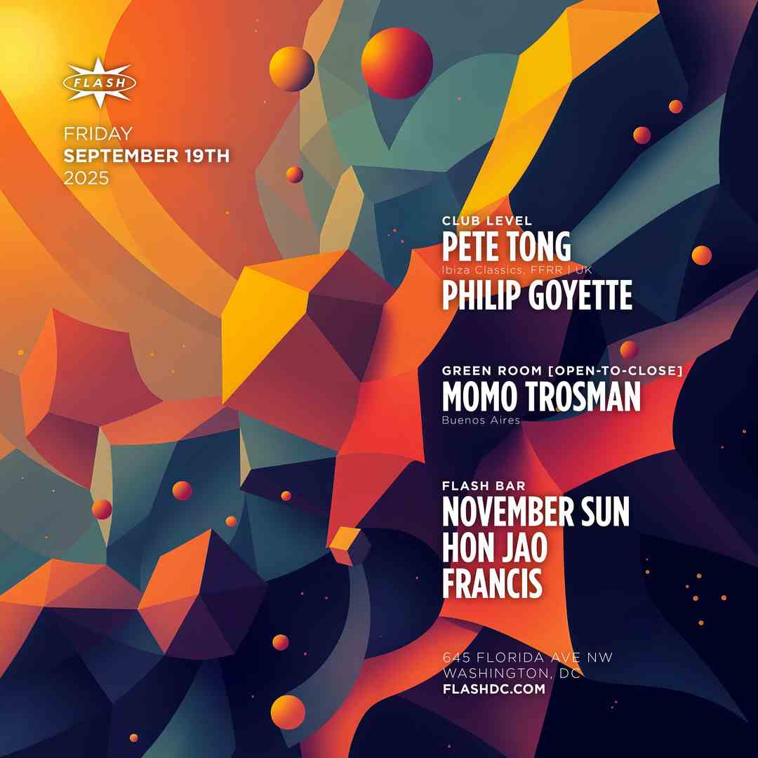 Pete Tong event flyer