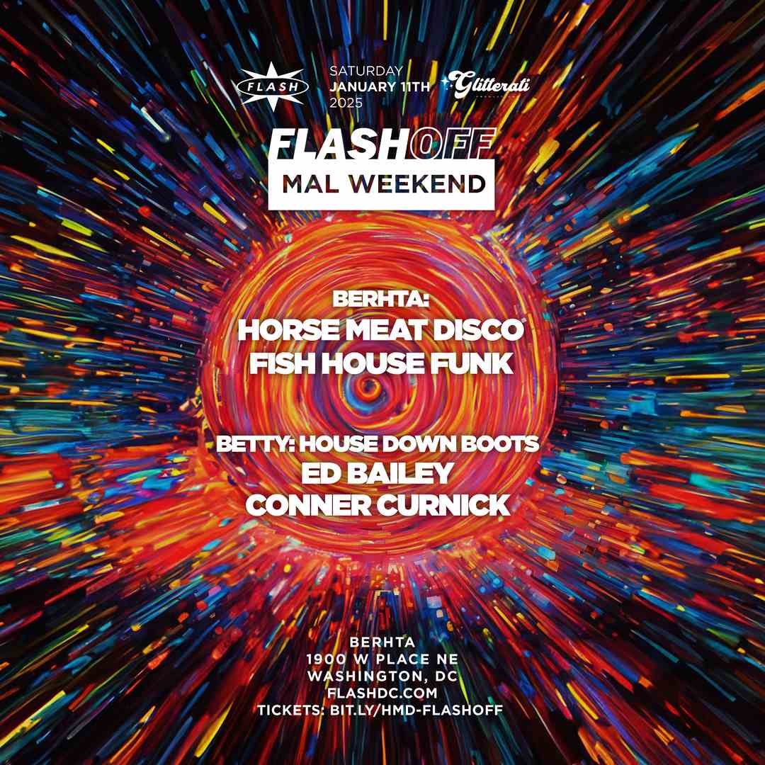 Flash-OFF x MAL Weekend: Horse Meat Disco event flyer