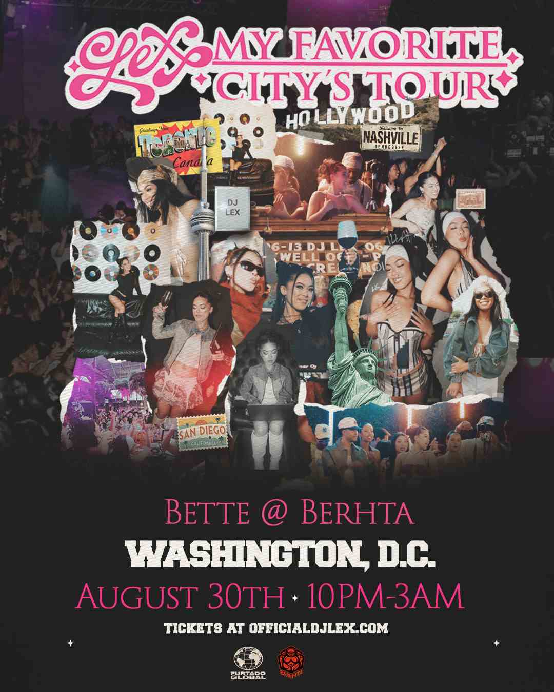 DJ Lex at Berhta event flyer