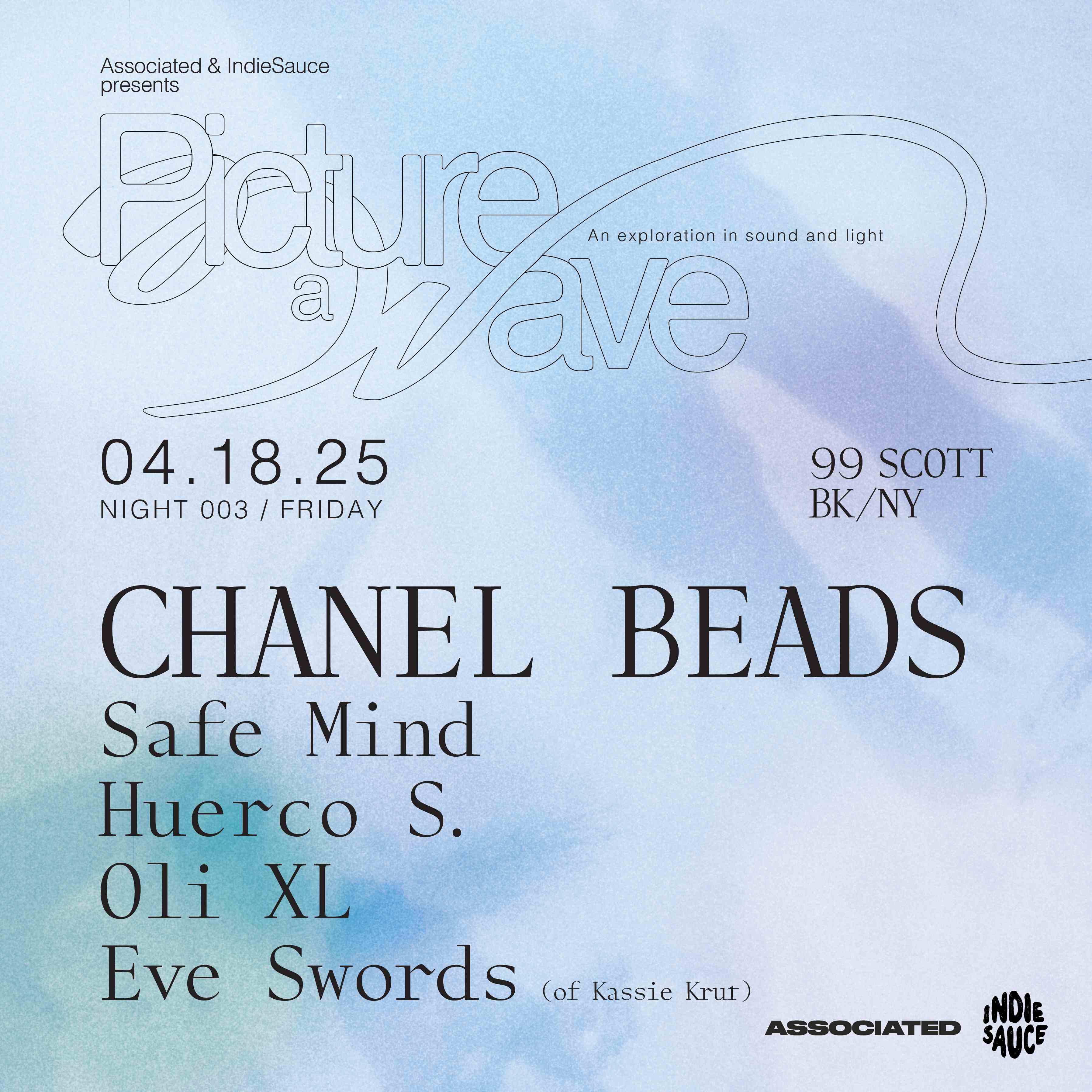 Picture a Wave: Chanel Beads event flyer